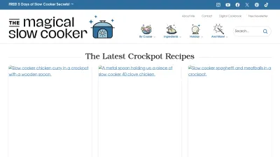 Screenshot preview of themagicalslowcooker.com