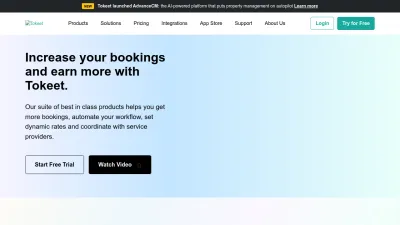 Screenshot of Tokeet.com