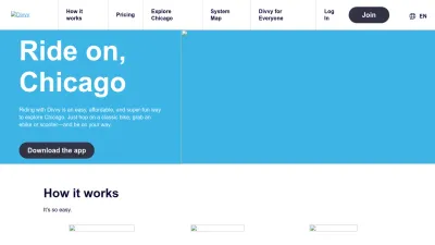 Screenshot preview of divvybikes.com