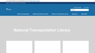 Screenshot of Ntl.bts.gov