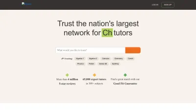Screenshot of Wyzant.com