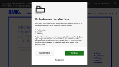 Screenshot of Smk.dk