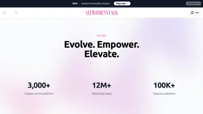 Screenshot of Allwomenstalk.com