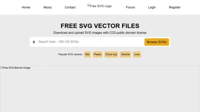Screenshot preview of freesvg.org