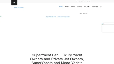 Screenshot of Superyachtfan.com