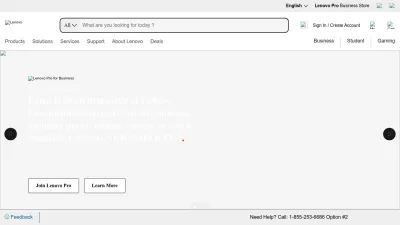 Screenshot of Www3.lenovo.com