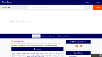 Screenshot of Shs.hal.science