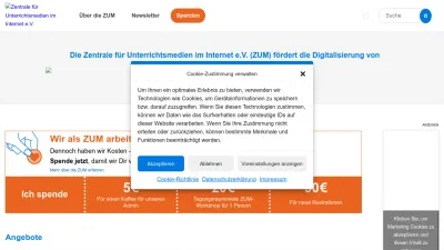Screenshot of Zum.de
