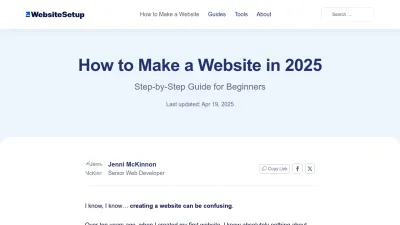 Screenshot of Websitesetup.org
