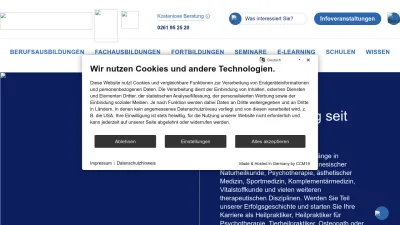 Screenshot of Paracelsus.de