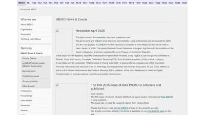 Screenshot of Imeko.org