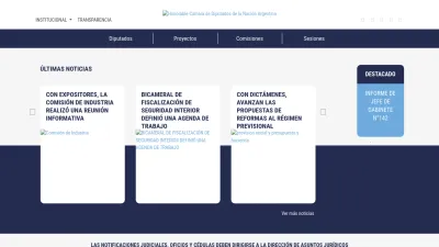 Screenshot of Diputados.gov.ar