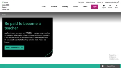Screenshot of Ecu.edu.au