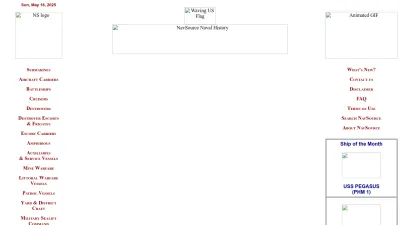 Screenshot of Navsource.org