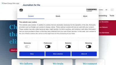 Screenshot of Cleanenergywire.org
