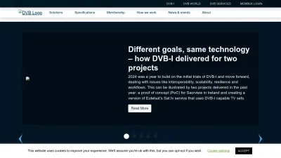 Screenshot of Dvb.org