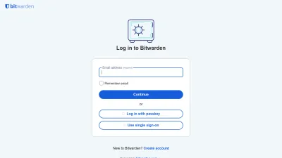 Screenshot of Vault.bitwarden.com