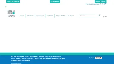 Screenshot of Ehess.fr