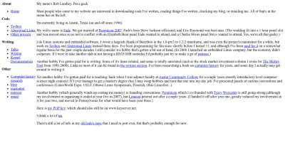 Screenshot of Landley.net