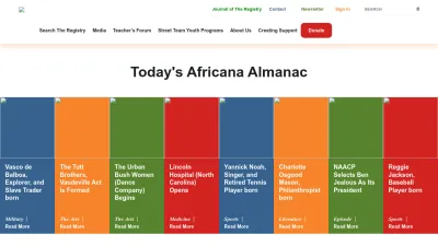 Screenshot of Aaregistry.org