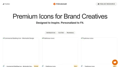 Screenshot of Pixelbazaar.com