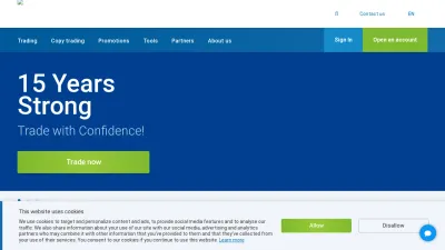 Screenshot of Roboforex.com