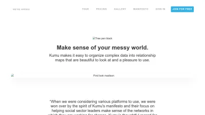 Screenshot of Kumu.io