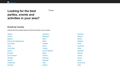 Screenshot of Wherevent.com