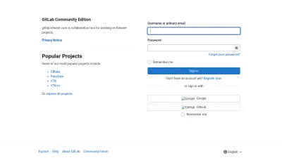 Screenshot of Gitlab.kitware.com