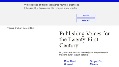 Screenshot of Graywolfpress.org