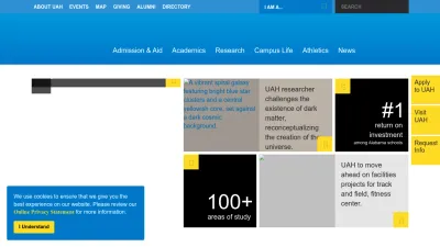 Screenshot of Uah.edu