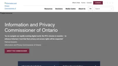 Screenshot of Ipc.on.ca