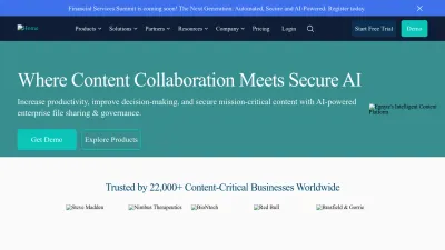 Screenshot of Egnyte.com