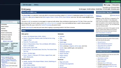 Screenshot of Doomwiki.org