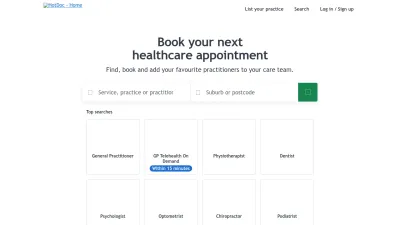 Screenshot of Hotdoc.com.au