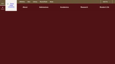 Screenshot of Txst.edu