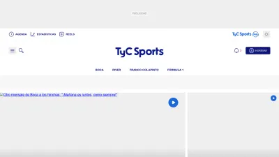 Screenshot of Tycsports.com