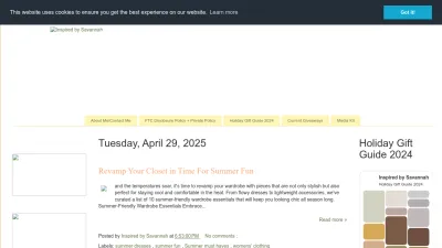 Screenshot of Inspiredbysavannah.com