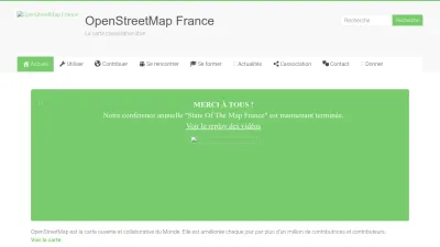 Screenshot preview of openstreetmap.fr
