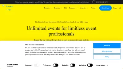 Screenshot of Bizzabo.com