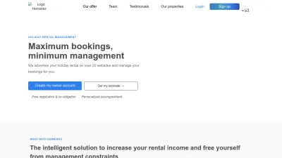 Screenshot preview of homerez.com
