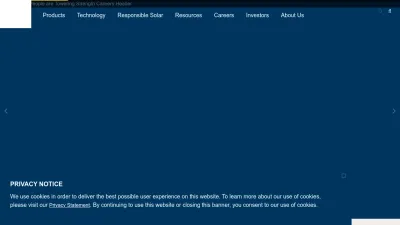 Screenshot of Firstsolar.com