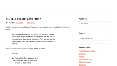 Screenshot of Languagehat.com