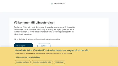 Screenshot of Lansstyrelsen.se