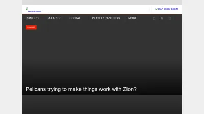 Screenshot of Hoopshype.com