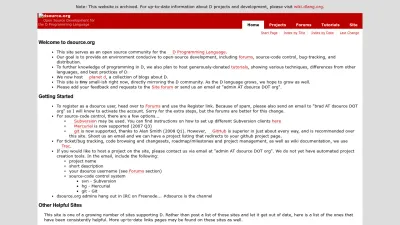Screenshot of Dsource.org