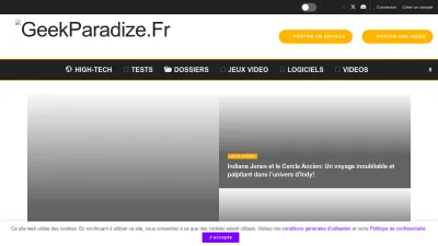 Screenshot of Geekparadize.fr