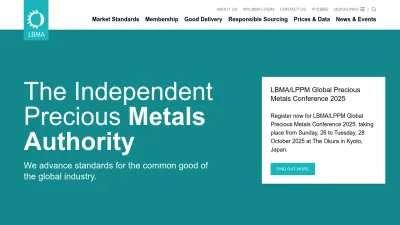 Screenshot of Lbma.org.uk