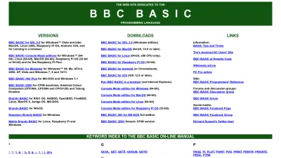 Screenshot of Bbcbasic.co.uk