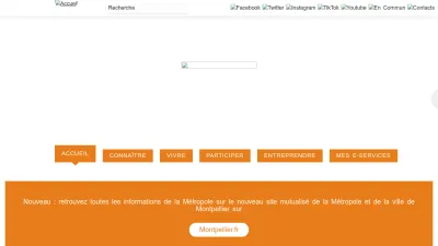 Screenshot of Montpellier3m.fr
